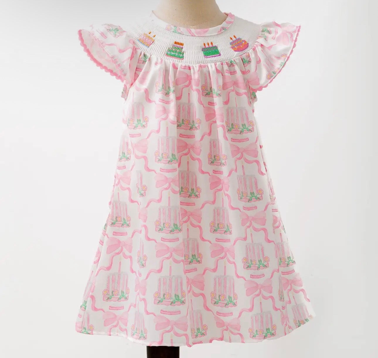 Birthday Smocked Girls Dress