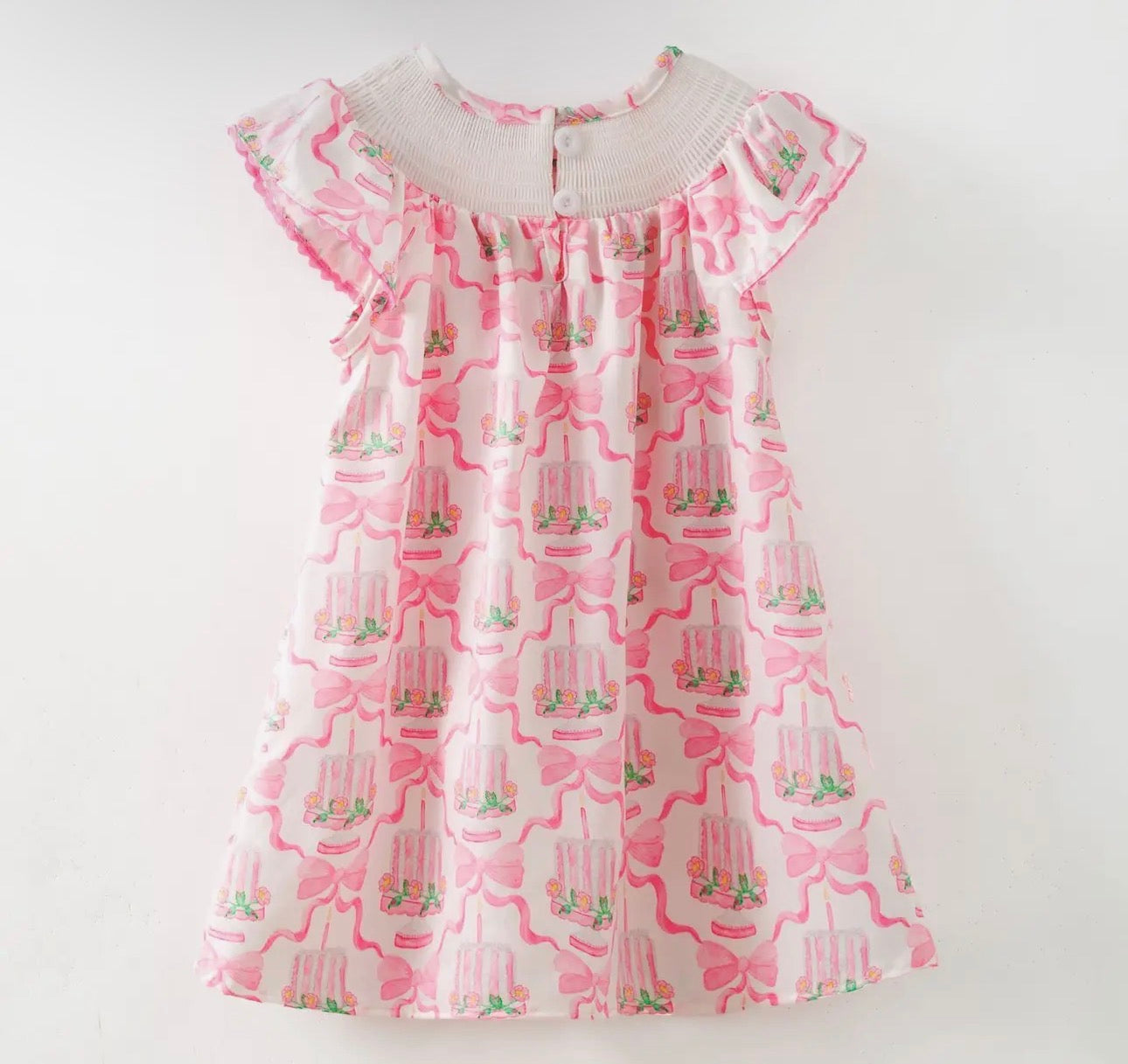 Birthday Smocked Girls Dress
