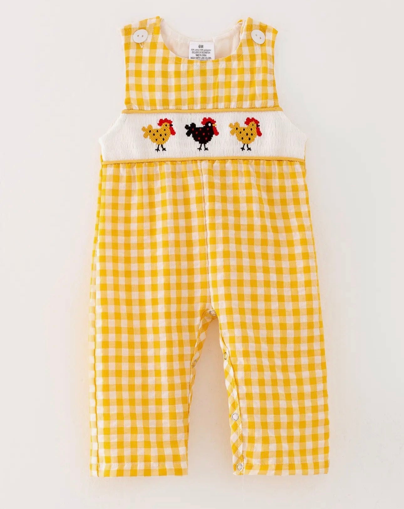 Boys Chicken Smocked and Embroidered