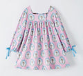 Coquette Crosses & Tied Sleeves Dress