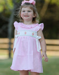 Pink Smocked Church Christ Bishop Dress