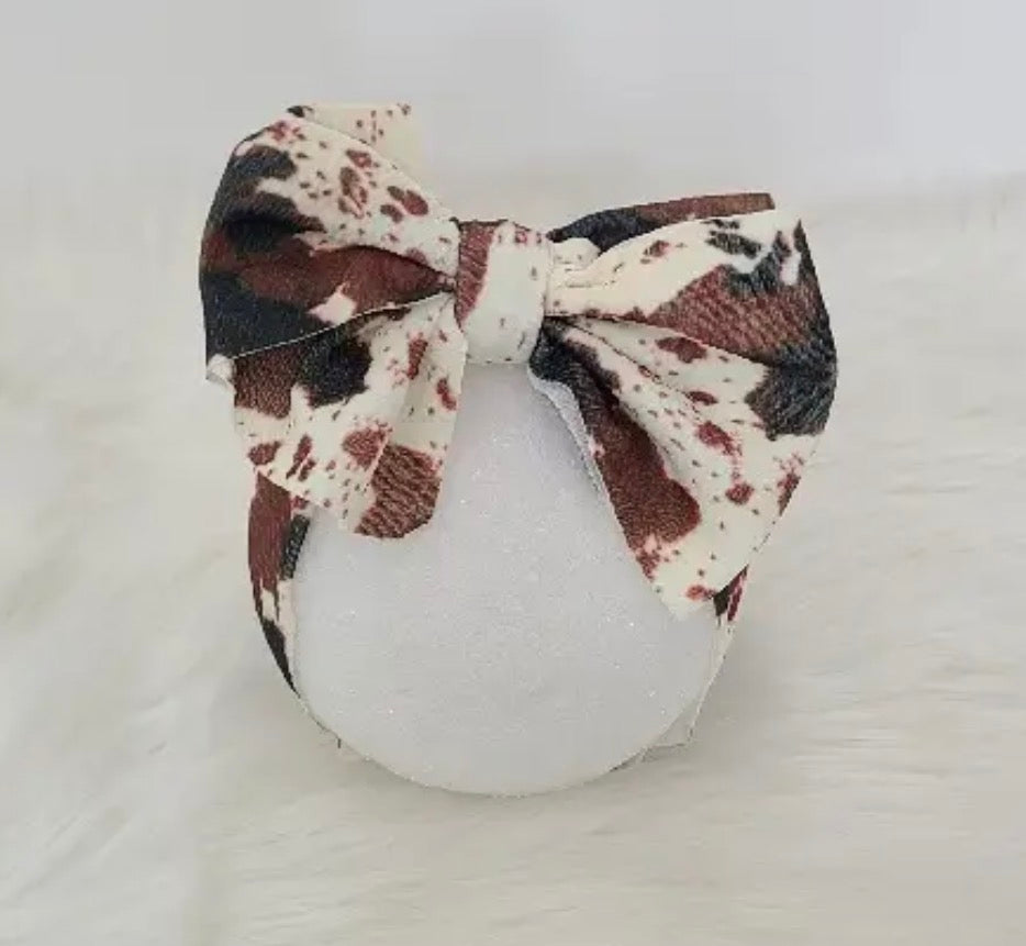 Cowhide Waffle Headband
