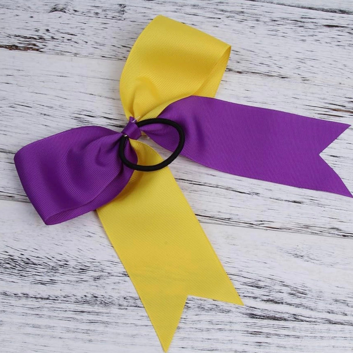 Purple & Gold Hairbow