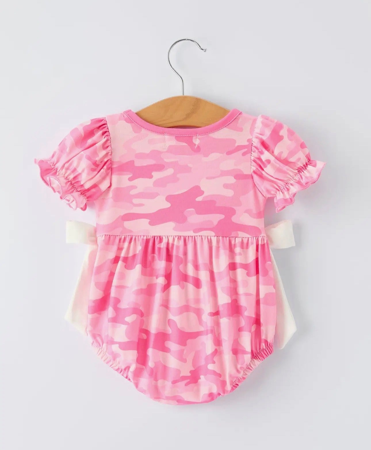 Camo "Daddy's Girl" Smocked and Embroidered Romper
